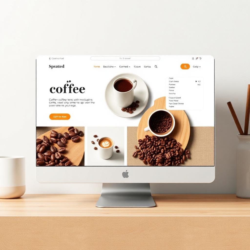 Sprouted Coffee — E-commerce website designed by Blue Orbits