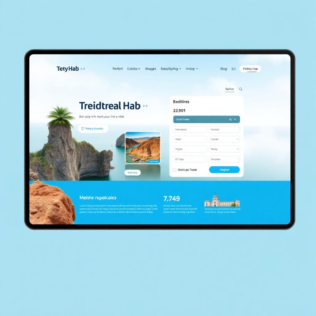 TrailHub Travel — Booking Platform website designed by Blue Orbits
